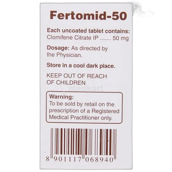 fertomid 50mg tablet 10's